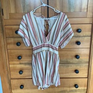 American Eagle Striped Romper
